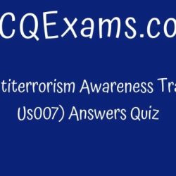 Level i antiterrorism awareness training answers