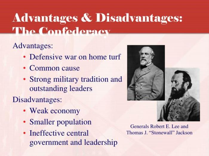 Disadvantages confederacy