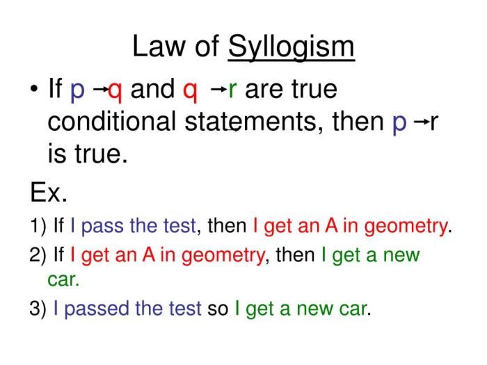 Law of detachment and law of syllogism worksheet with answers